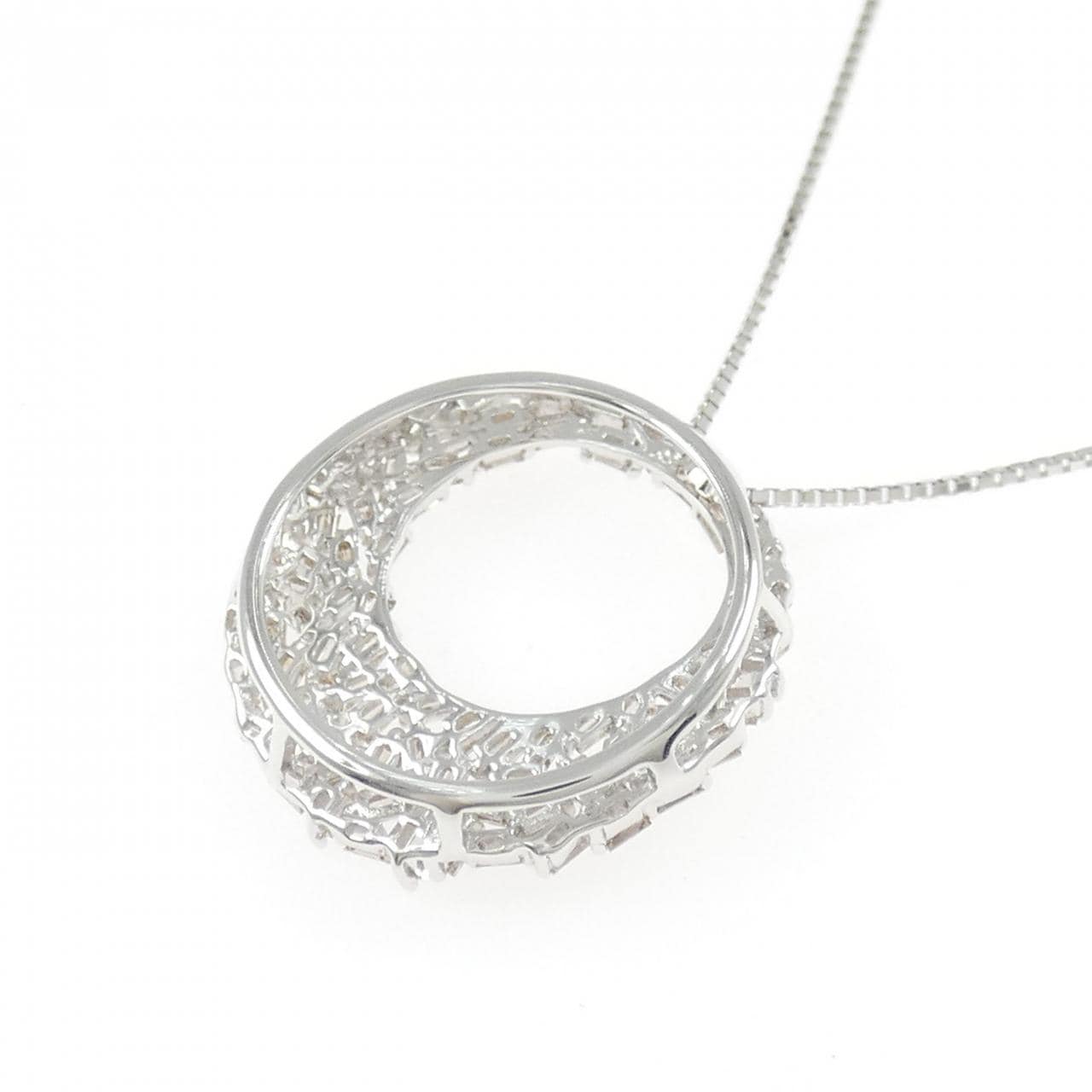 K18WG ダイヤモンド ネックレス 0.55CT