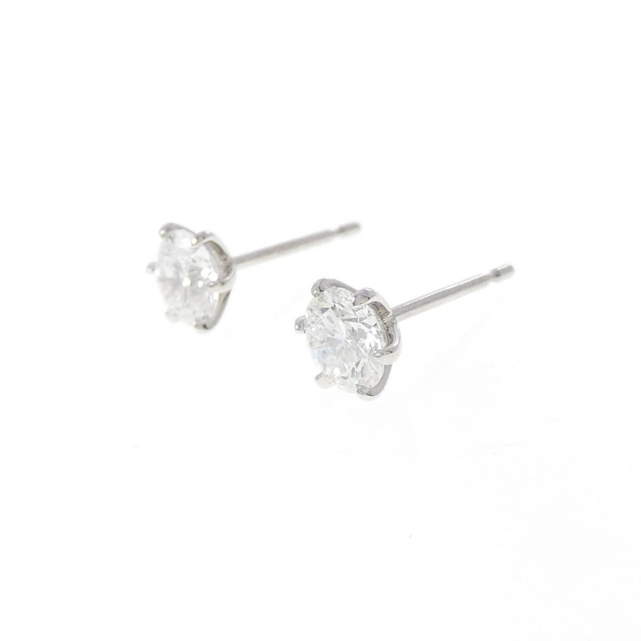 【リメイク】PT900/ST ダイヤモンド ピアス 0.514CT 0.524CT E VS1 VG-G