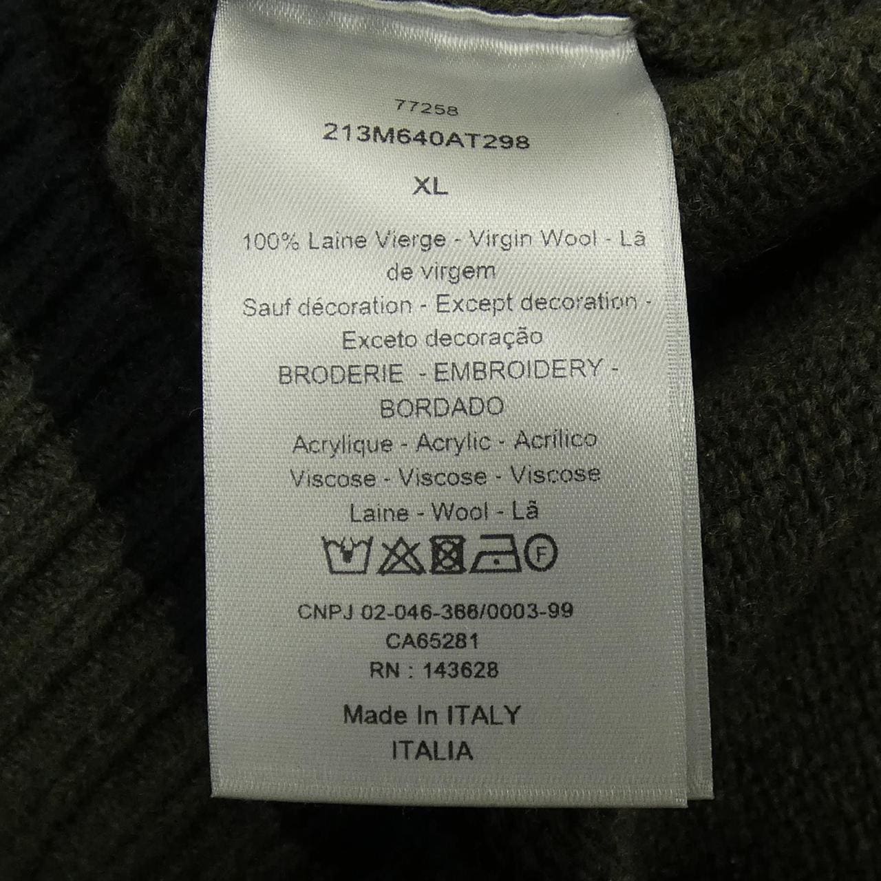 ディオール DIOR CHRISTIAN DIOR ATELIER セーター 213M640AT298 ニット