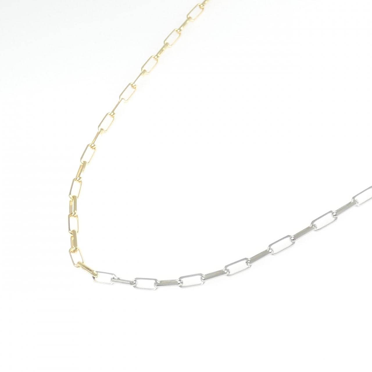 K18YG/PT850 ネックレス