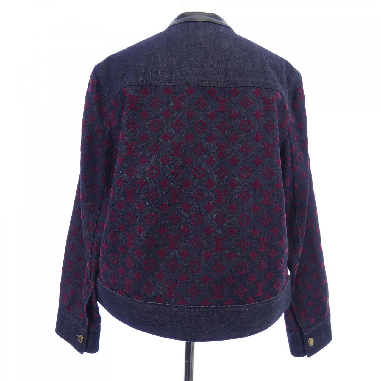 ルイヴィトン LOUIS VUITTON フロックド モノグラム FPJA35AAX デニムジャケット