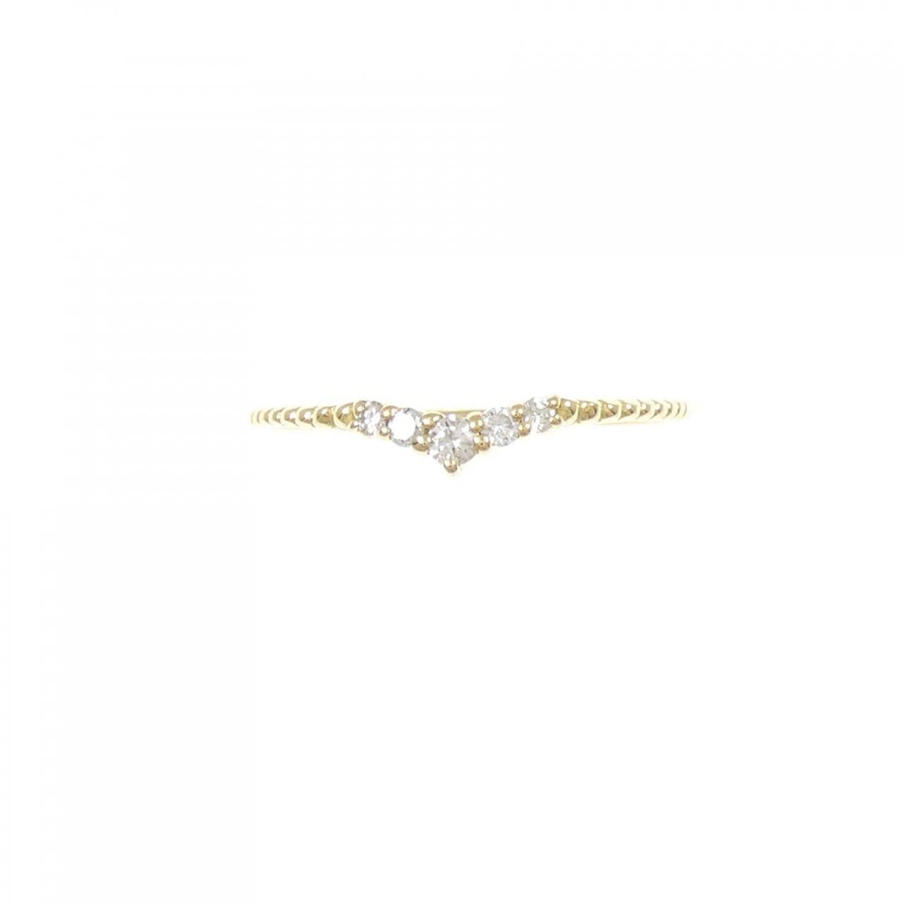 K18YG ダイヤモンド リング 0.10CT