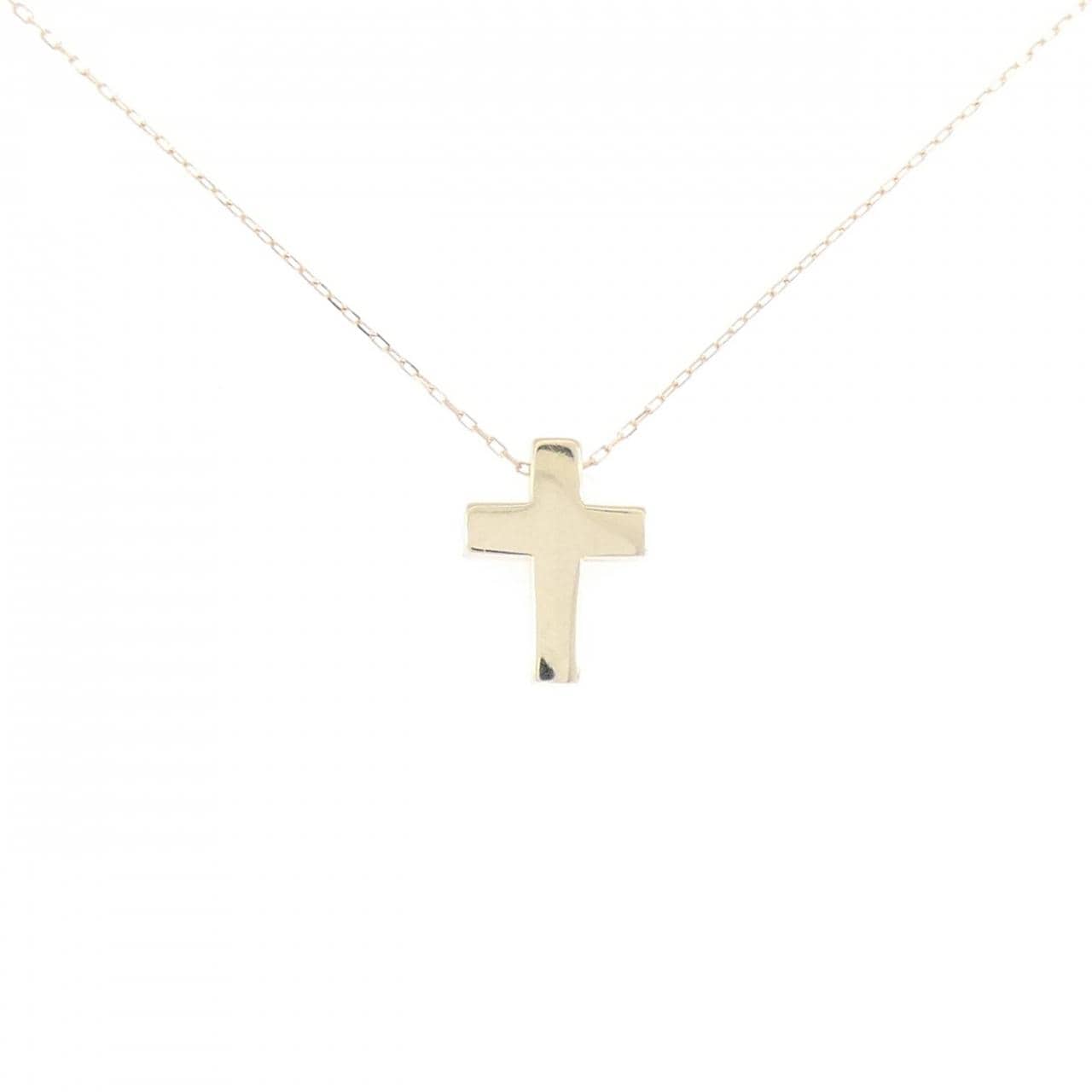 K10YG クロス ネックレス