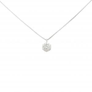 PT900/PT850 ソリティア ダイヤモンド ネックレス 0.383CT