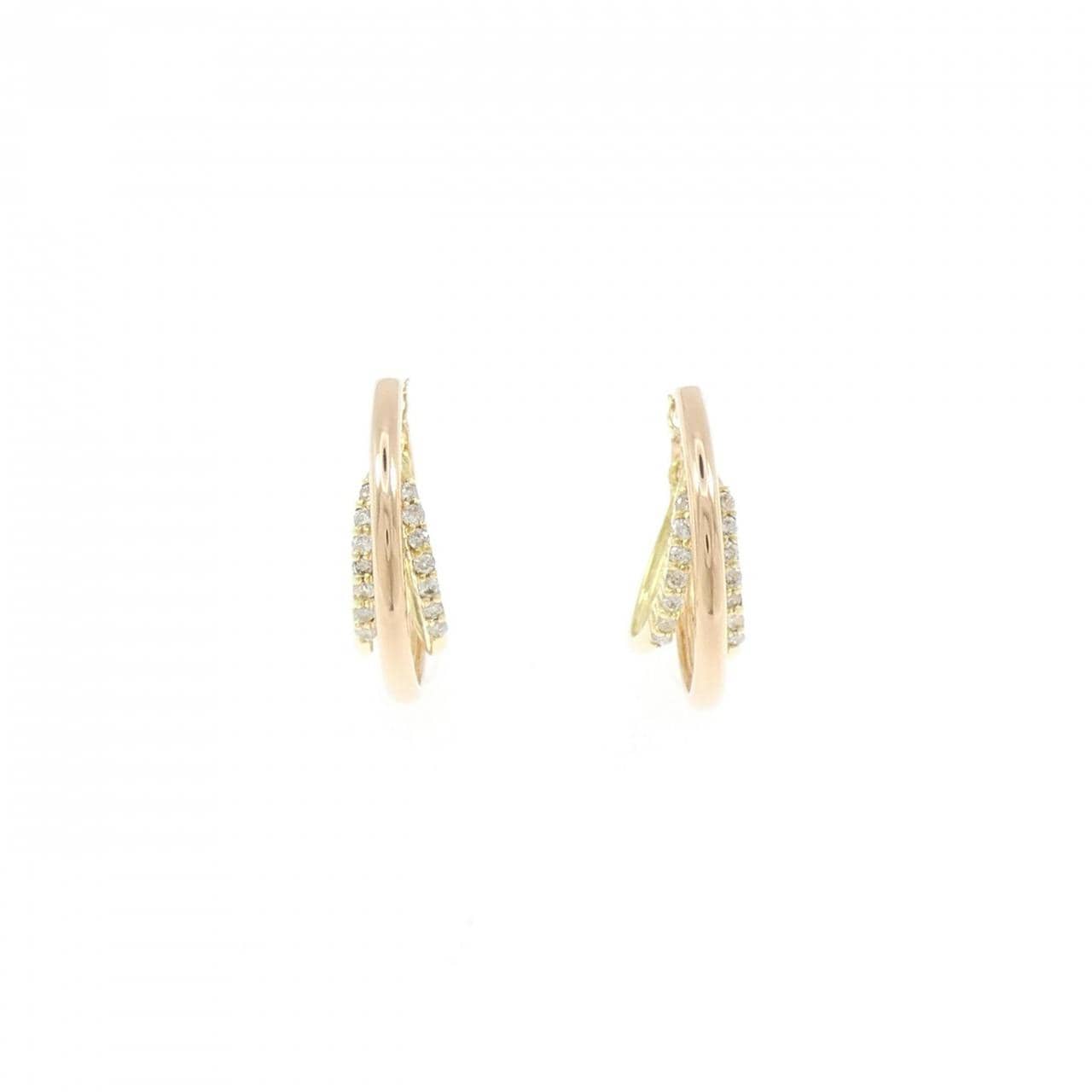 K18YG/K18PG ダイヤモンド ピアス