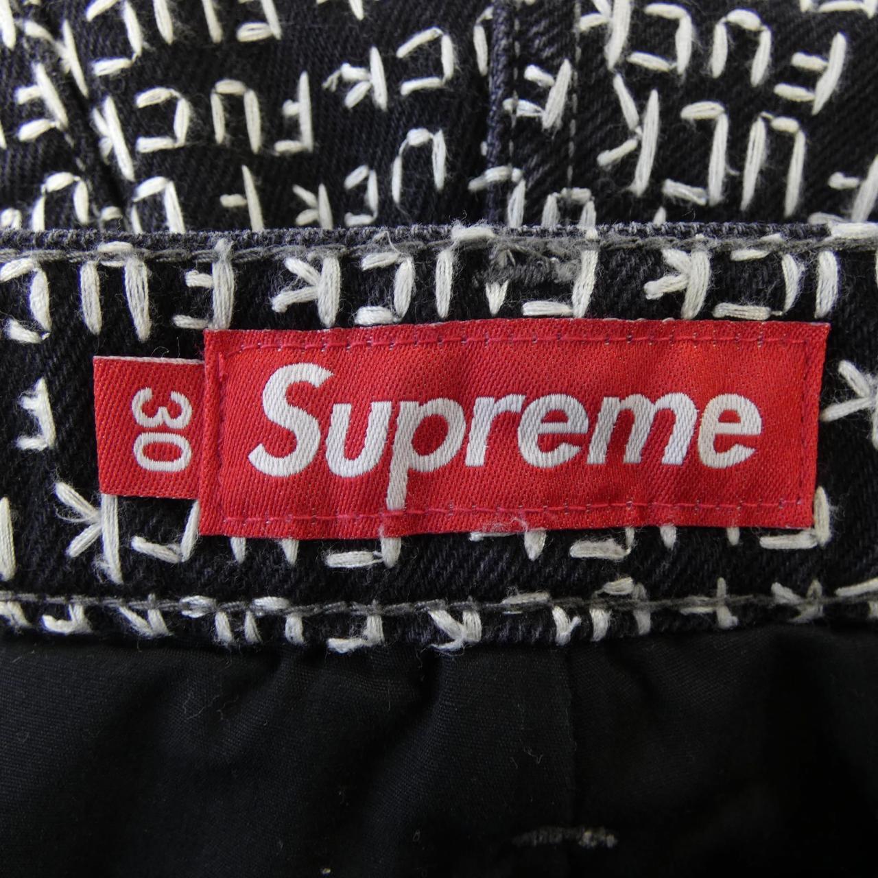 シュプリーム SUPREME Fuck Stitch Loose Fit Jea ジーンズ