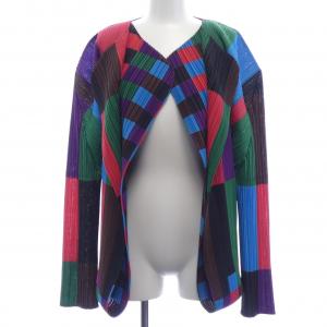 【ヴィンテージ】プリーツプリーズ PLEATS PLEASE 2001 マルチカラー PP14-JD344 カーディガン