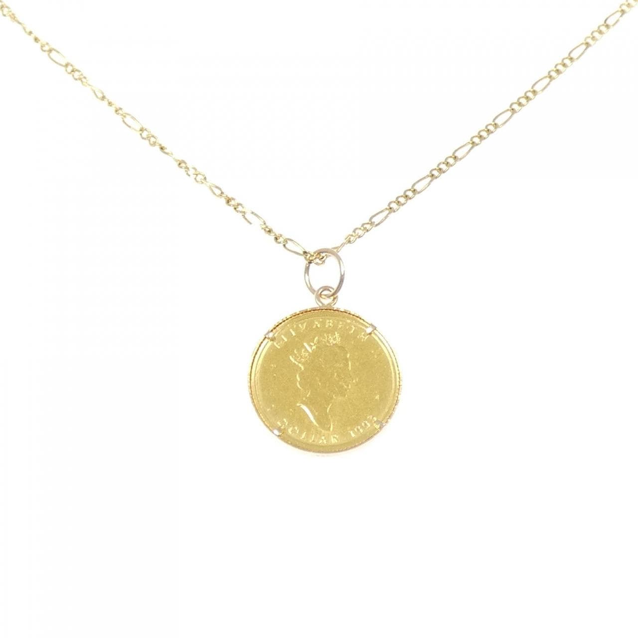 14KTPG(枠)/585YG コイン ネックレス