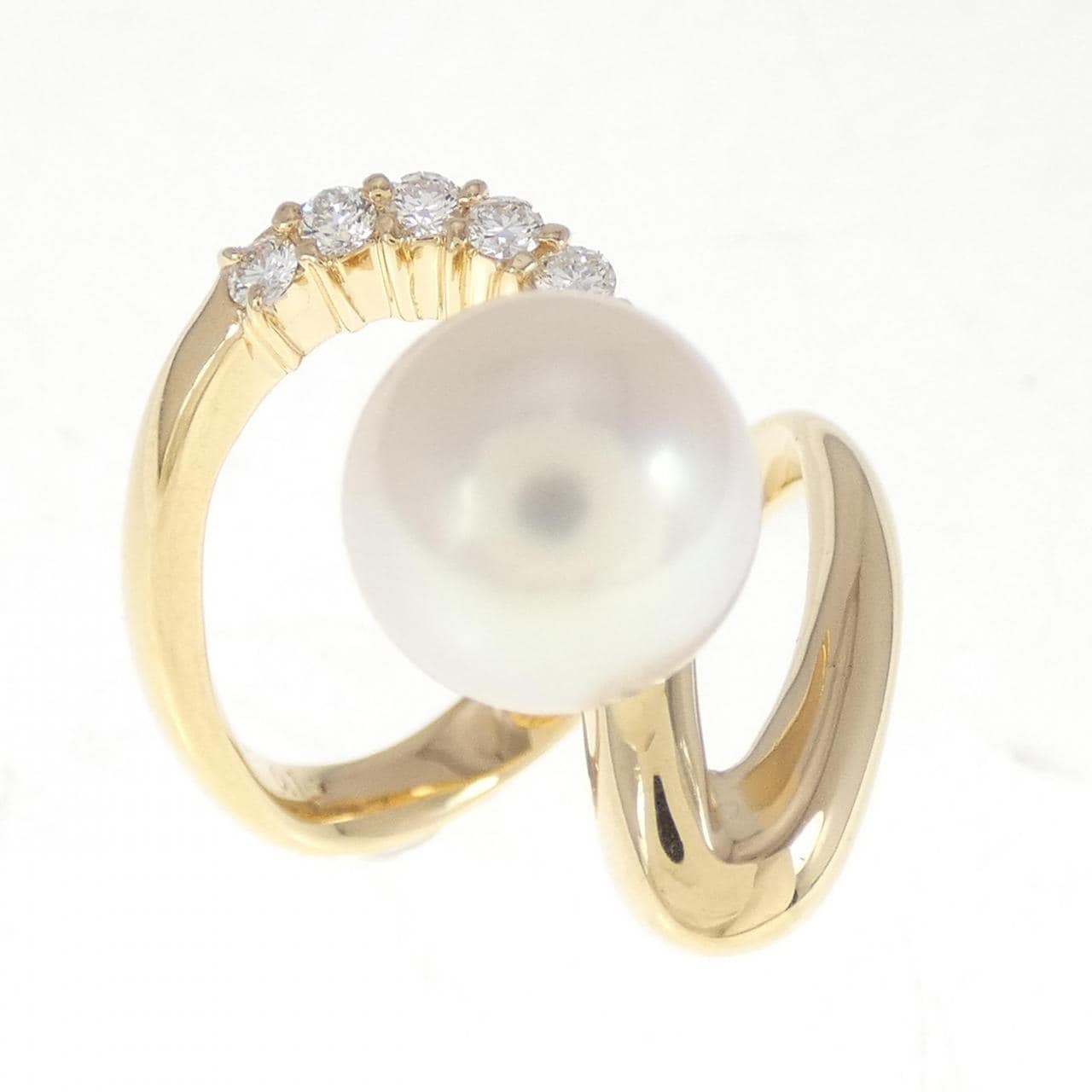 K18YG Akoya pearl ring 8.7mm