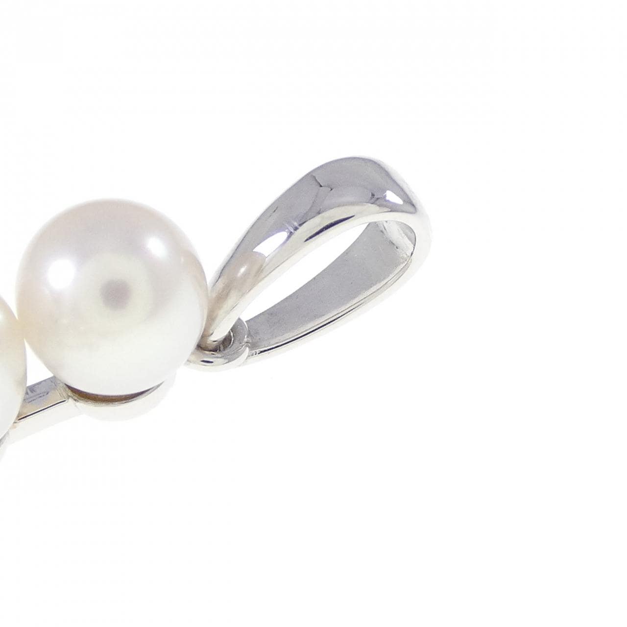 K18WG クロス アコヤパール ペンダント