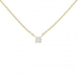K18YG ソリティア ダイヤモンド ネックレス 0.248CT