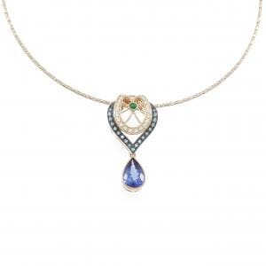 K18PG/K18BG タンザナイト ネックレス 3.47CT