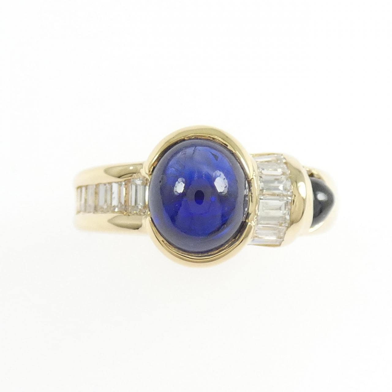 K18YG サファイヤ リング 2.77CT