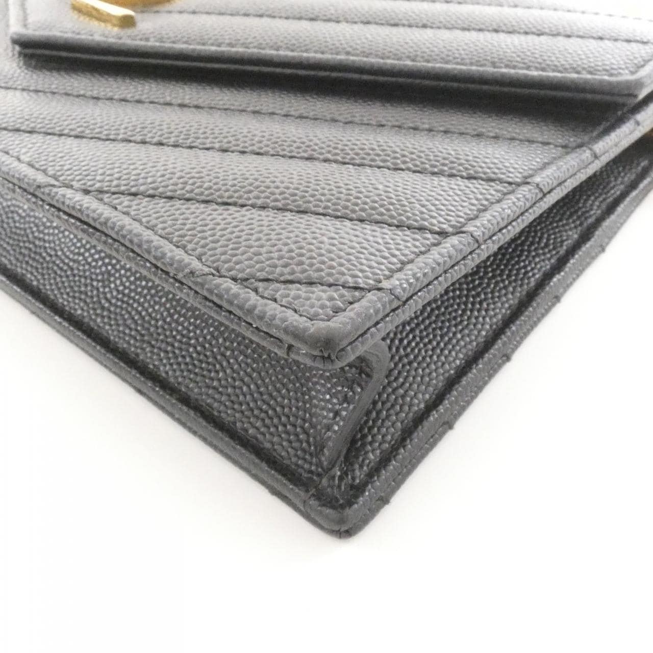 サンローラン 393953 BOW01 チェーンウォレット