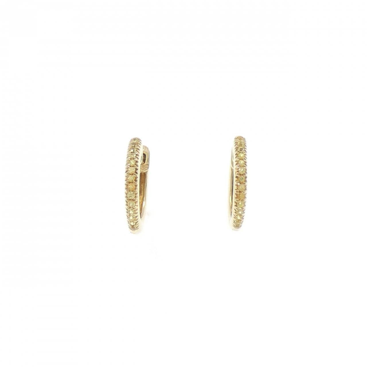 585YG サファイヤ ピアス