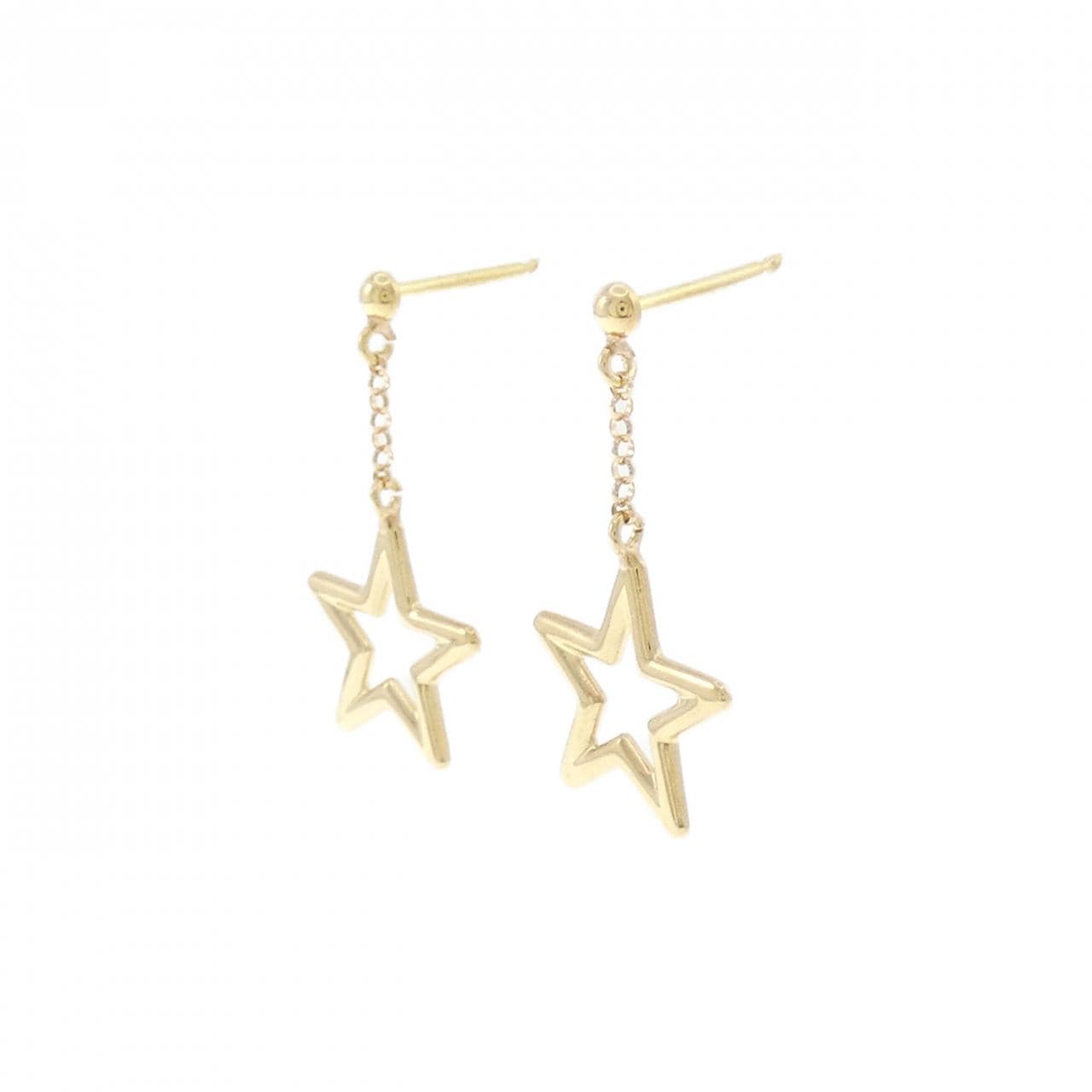 【新品】K18YG スター ピアス