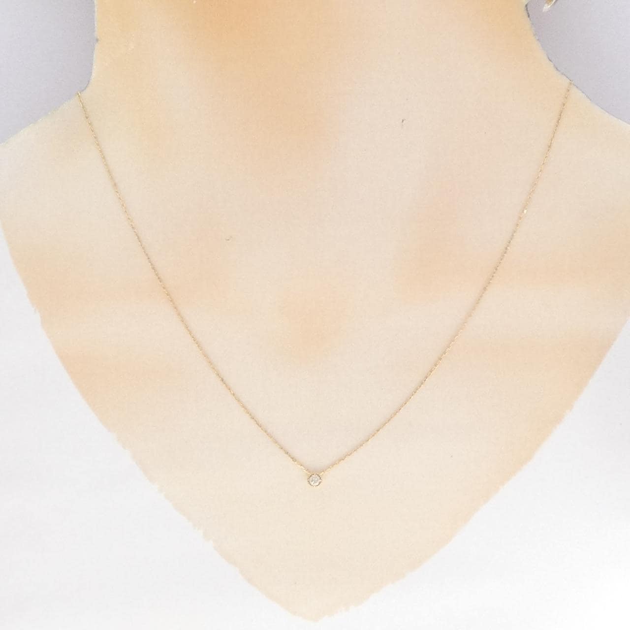 アガット ダイヤモンド ネックレス 0.07CT