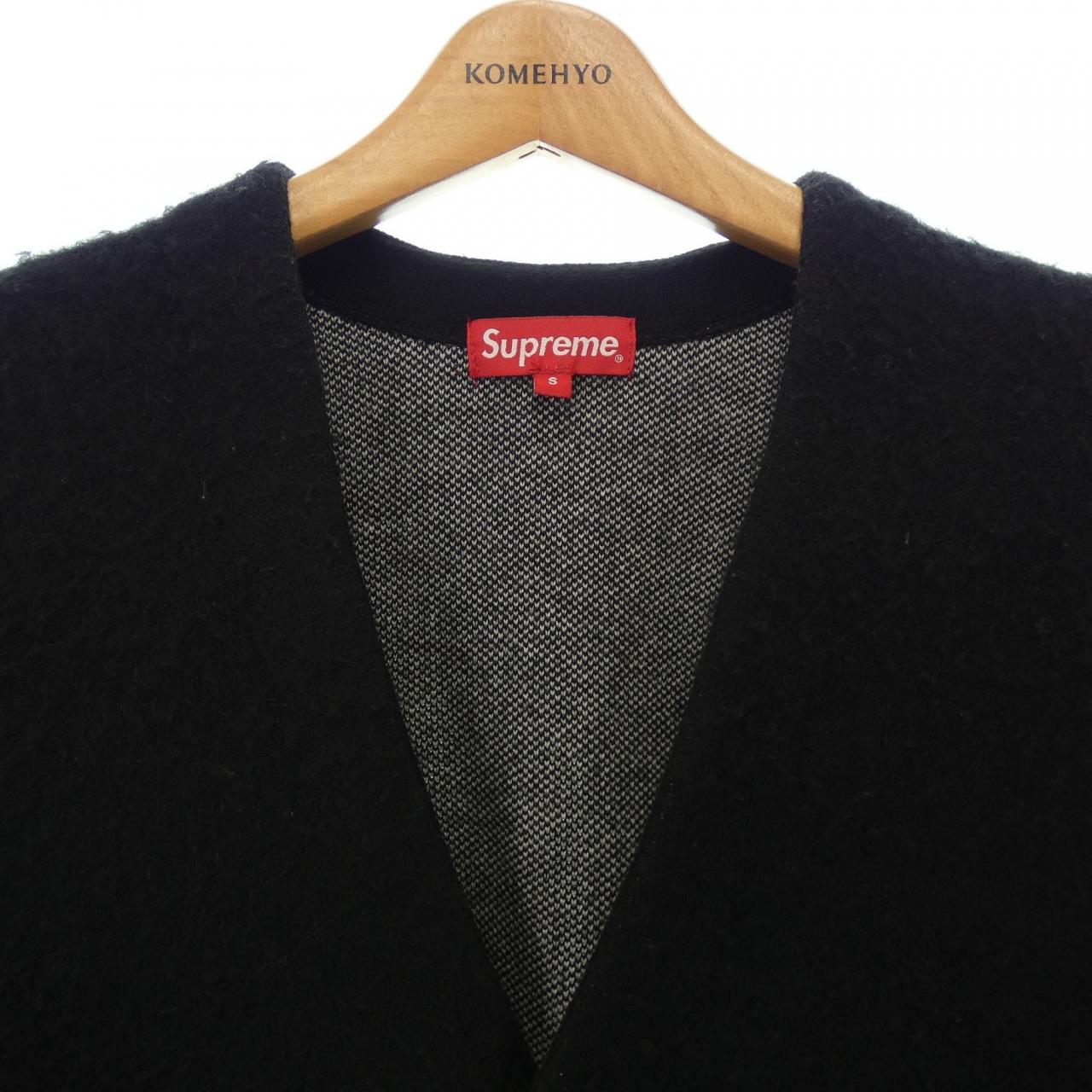 シュプリーム SUPREME BRUSHED CHECKER BOARD カーディガン
