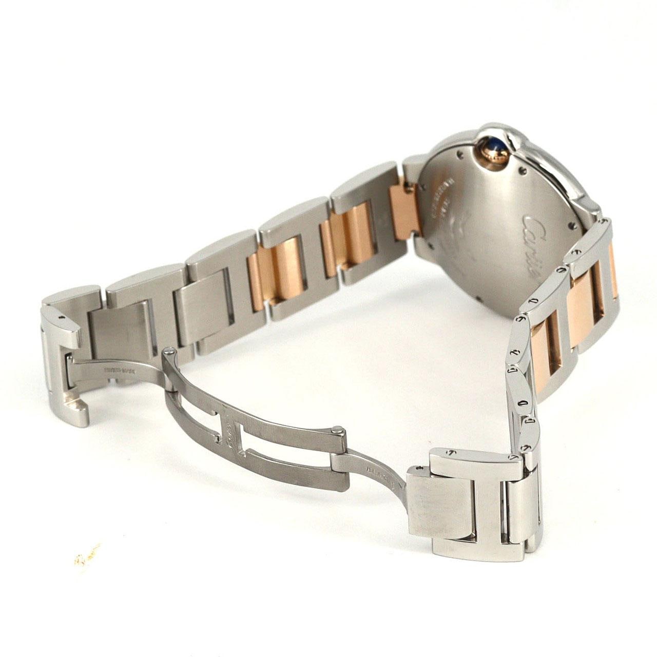 カルティエ バロンブルーMM PGコンビ W6920033 SSxPG 自動巻