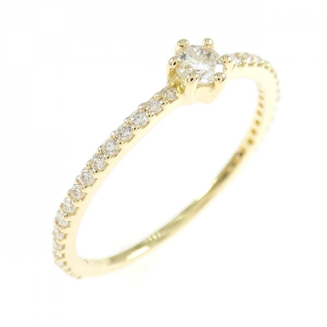 K18YG Diamond ring