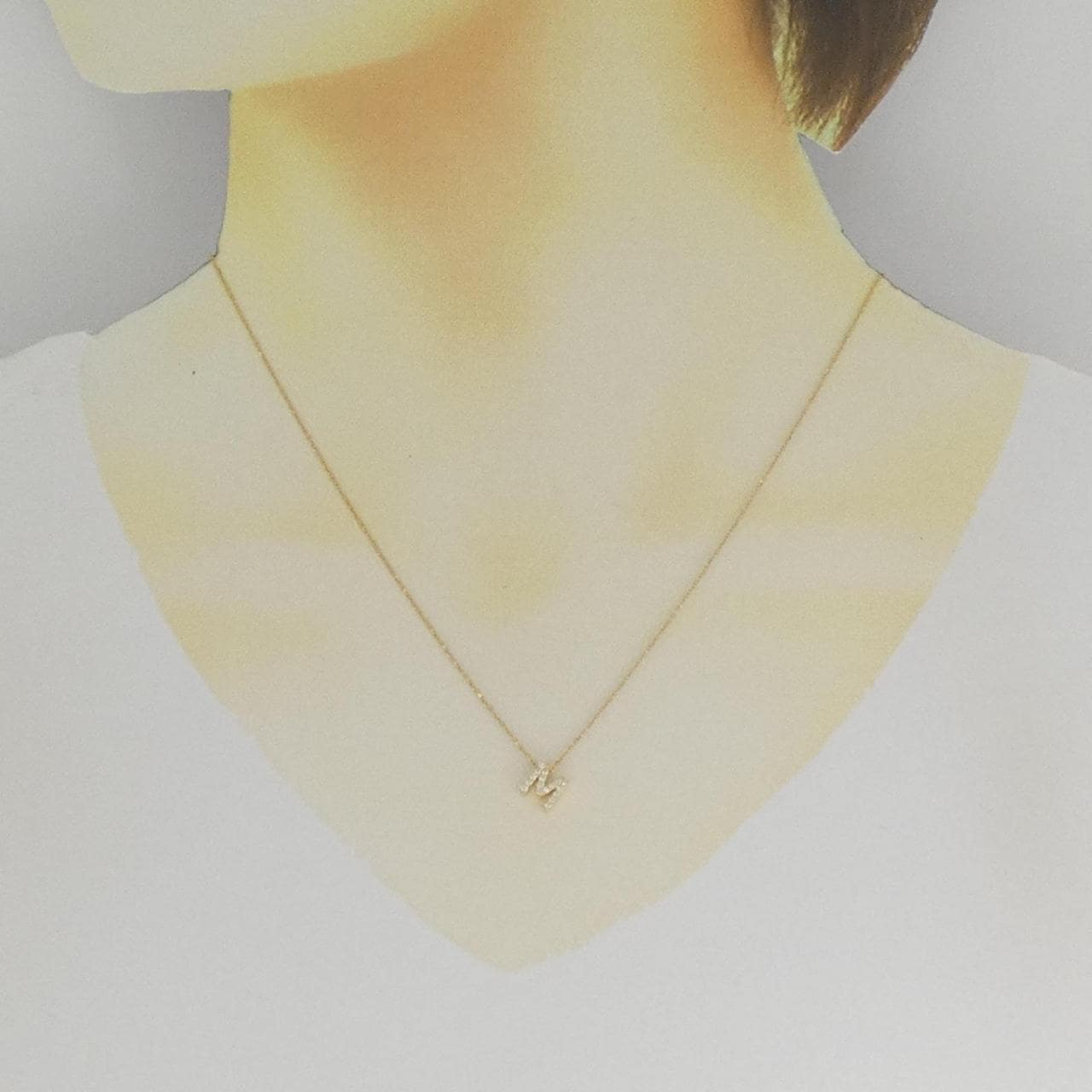 ポンテヴェキオ イニシャル ネックレス 0.07CT