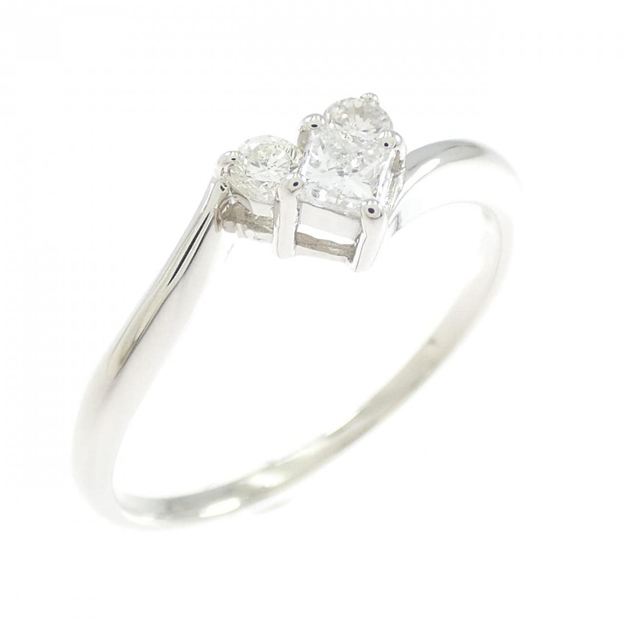 PT900 ハート ダイヤモンド リング 0.25CT