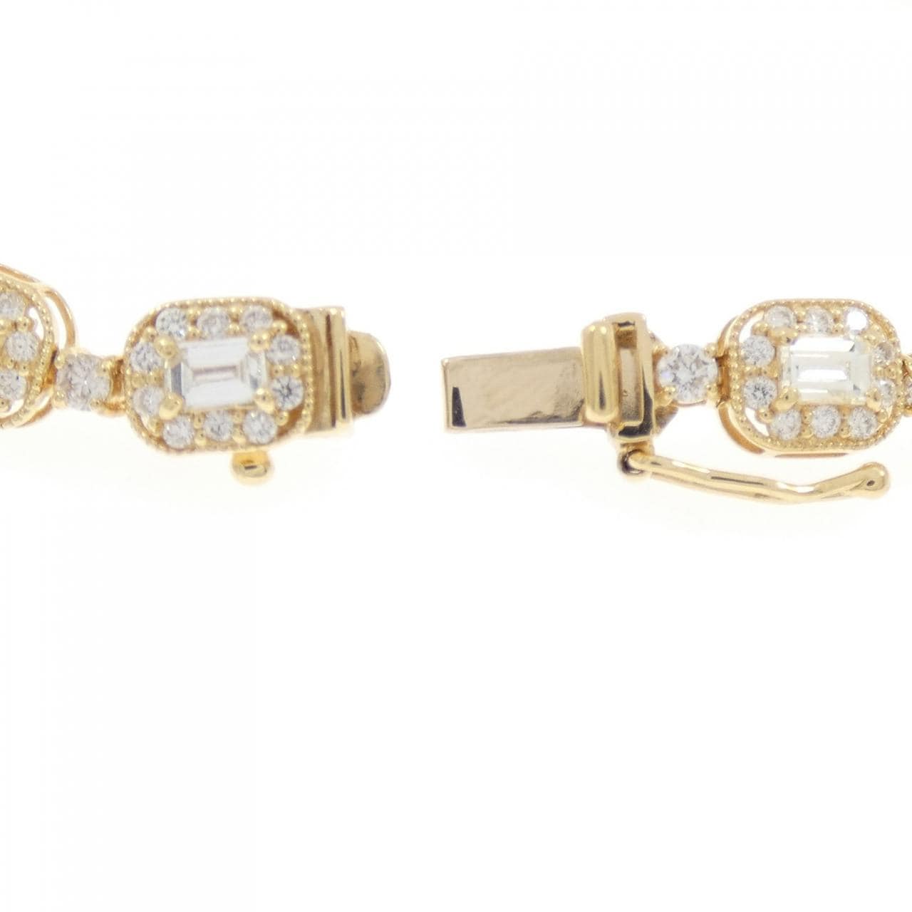 【新品】K18YG ダイヤモンド ブレスレット 4.22CT