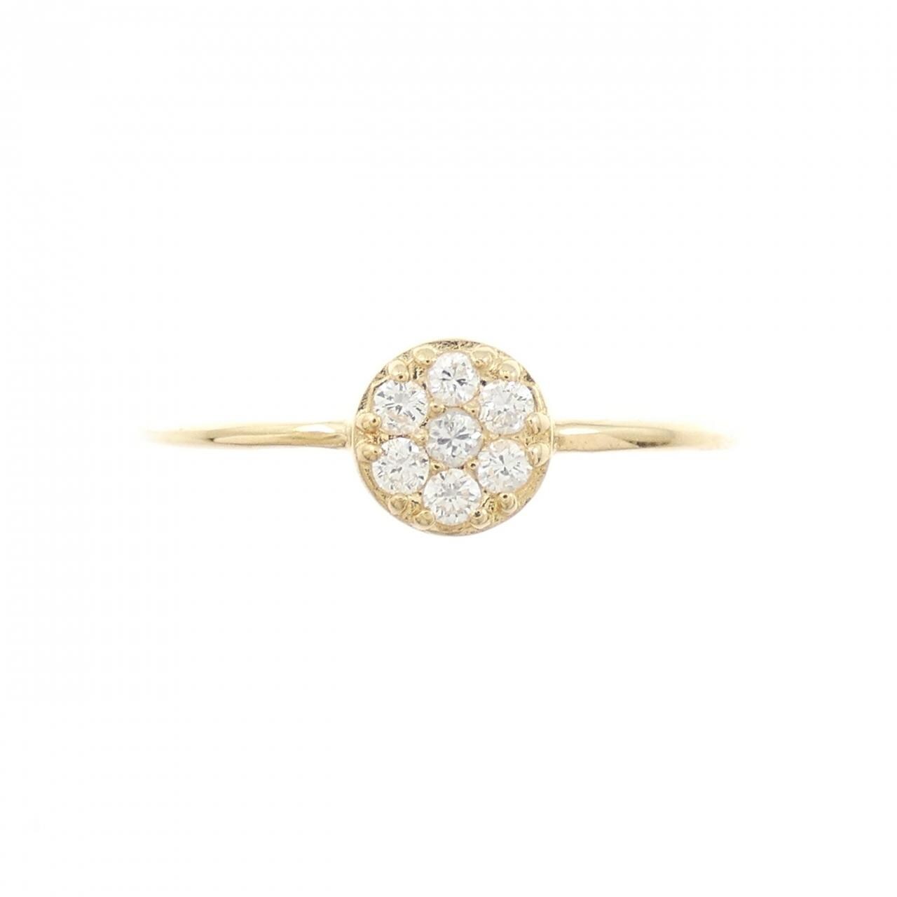 【リメイク】K18YG ダイヤモンド リング 0.10CT