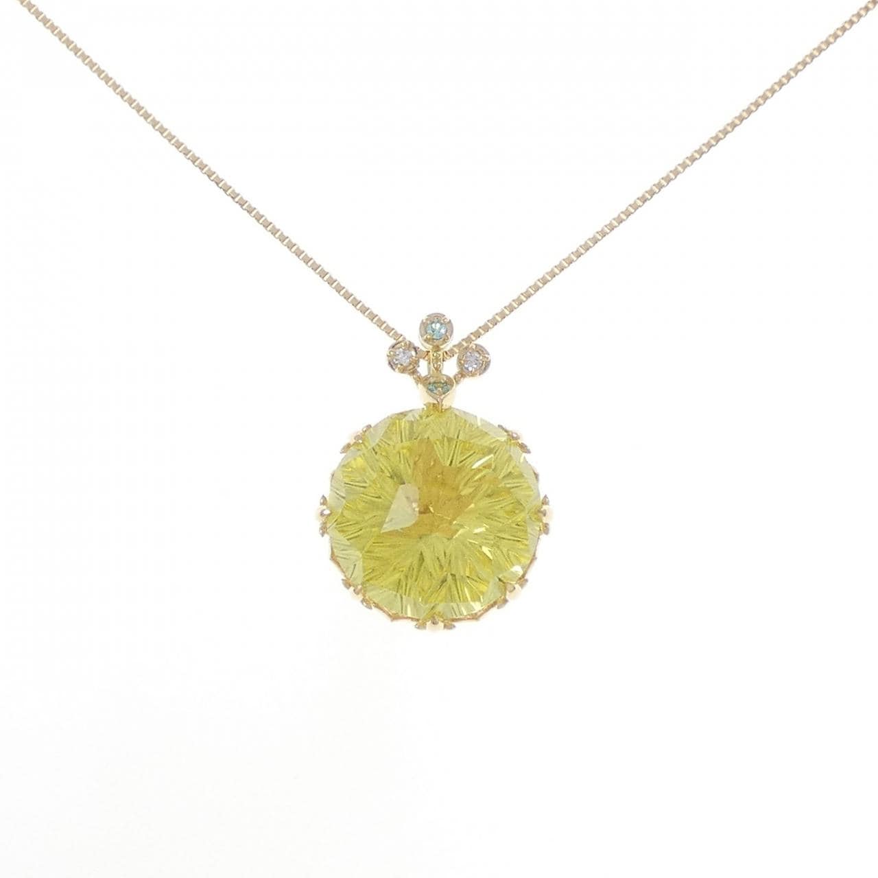 K18YG カラーストーン ネックレス