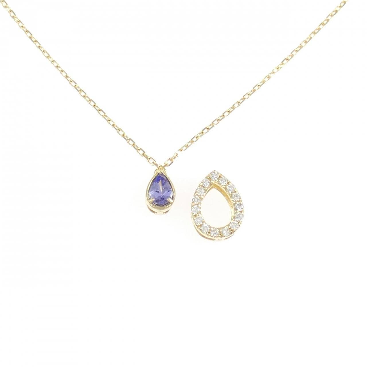 K18YG 2WAY タンザナイト ネックレス