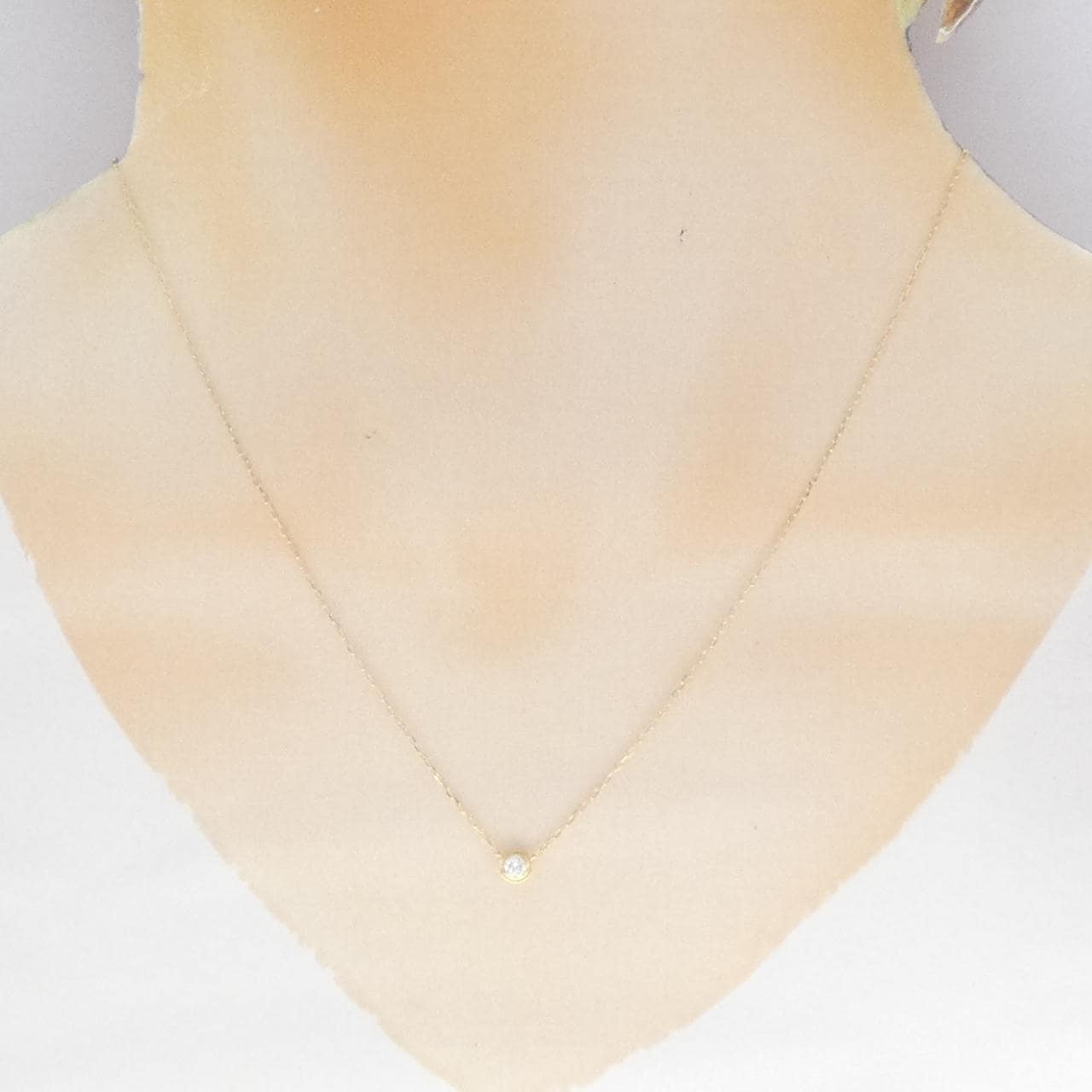 K18YG ダイヤモンド ネックレス 0.10CT