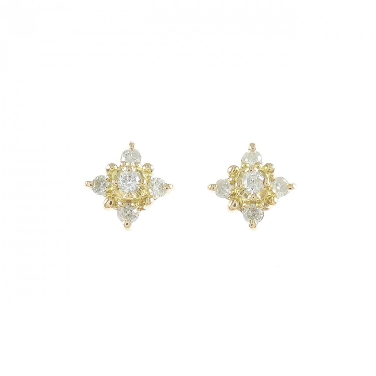 K18YG ダイヤモンド ピアス