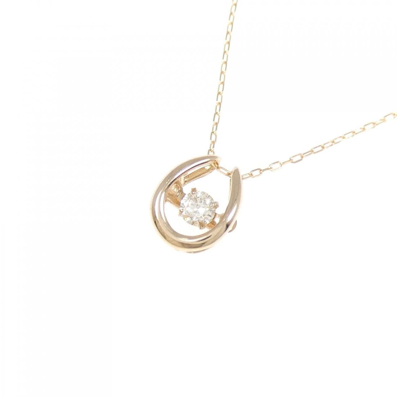 K18PG ダイヤモンド ネックレス 0.08CT