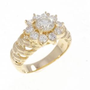 K18YG ダイヤモンド リング 1.06CT