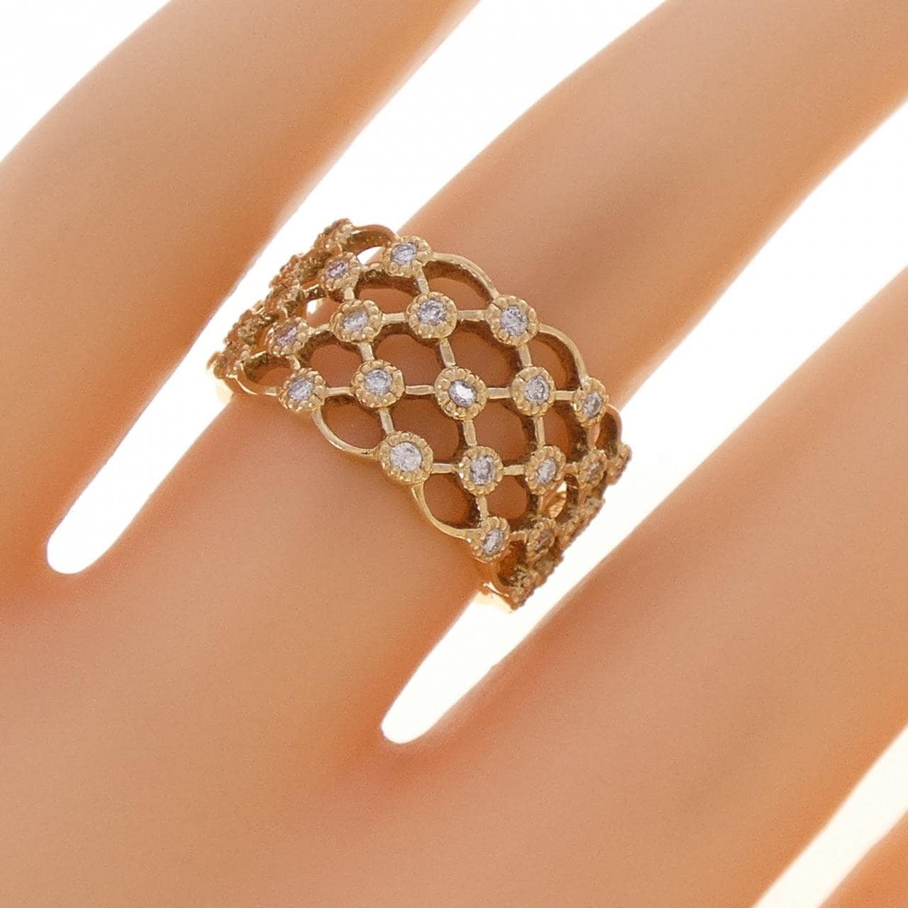 K18YG ダイヤモンド リング 0.29CT