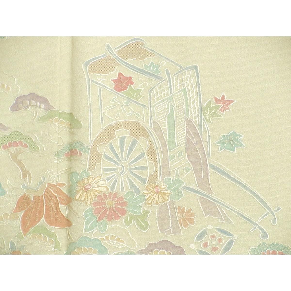【未使用品】訪問着　刺繍加工ボカシ染