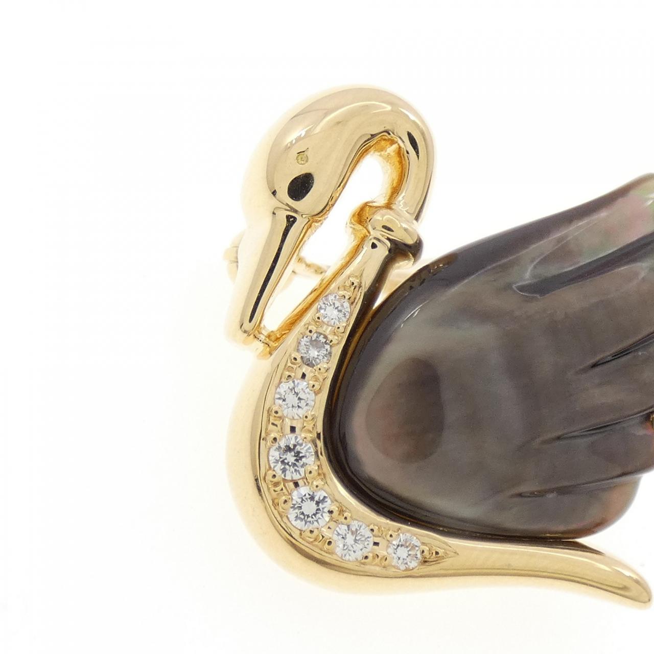 Tasaki Bird珍珠母胸針