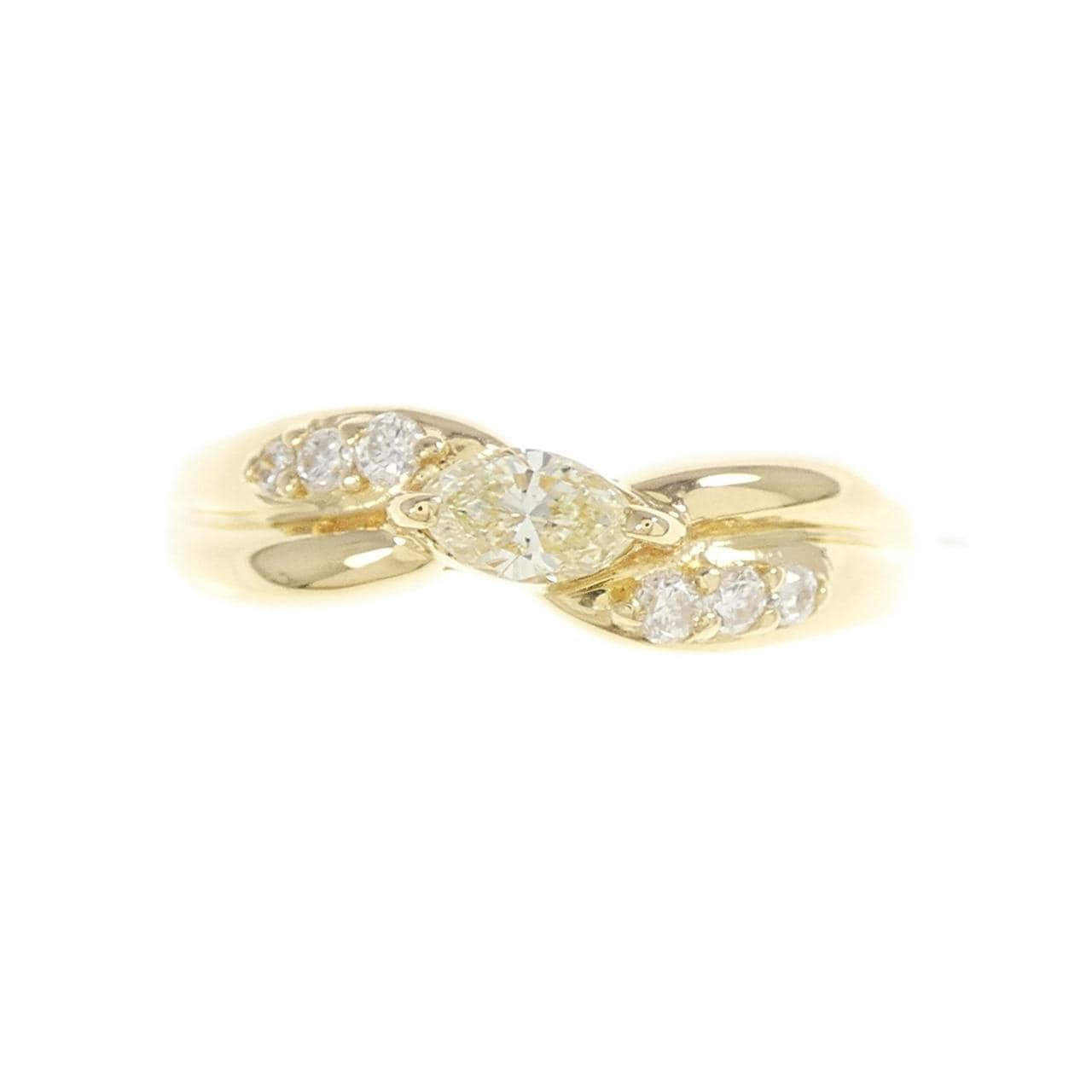 K18YG ダイヤモンド リング 0.18CT