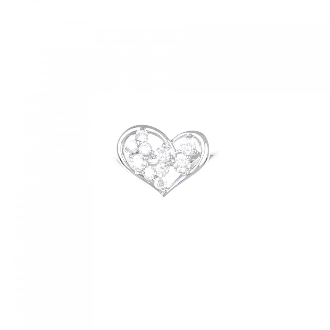 PT ハート ダイヤモンド リング 0.50CT