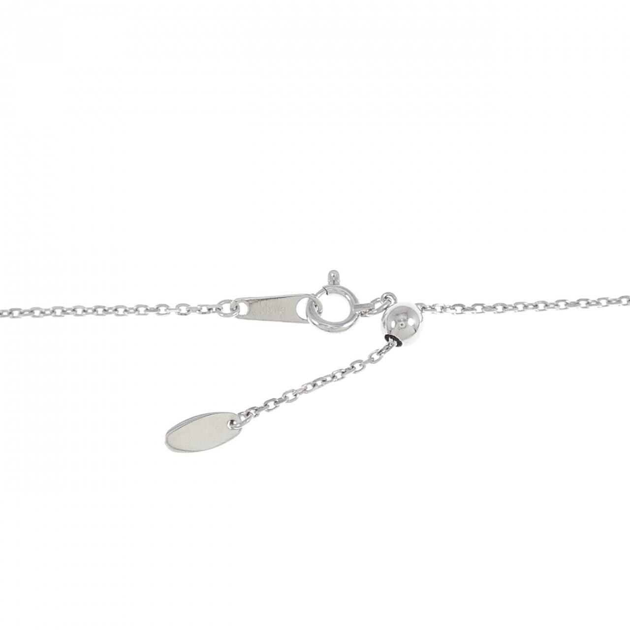 K18WG キー ダイヤモンド ネックレス 0.30CT