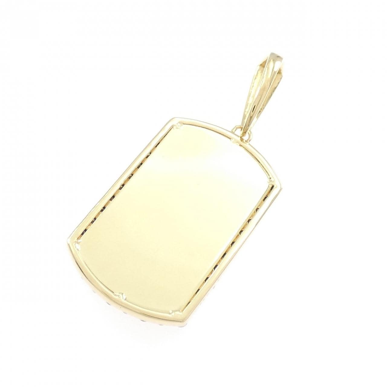 【新品】K18YG/K18BG ダイヤモンド ペンダント 0.45CT