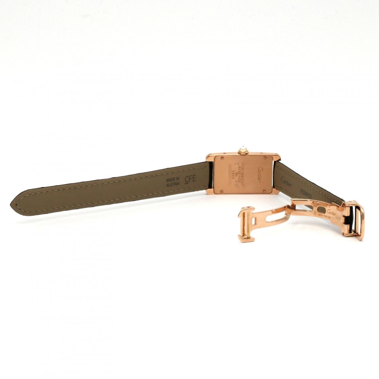 カルティエ タンクアメリカンSM PG/クロス2D WB704651 PG･RG クォーツ