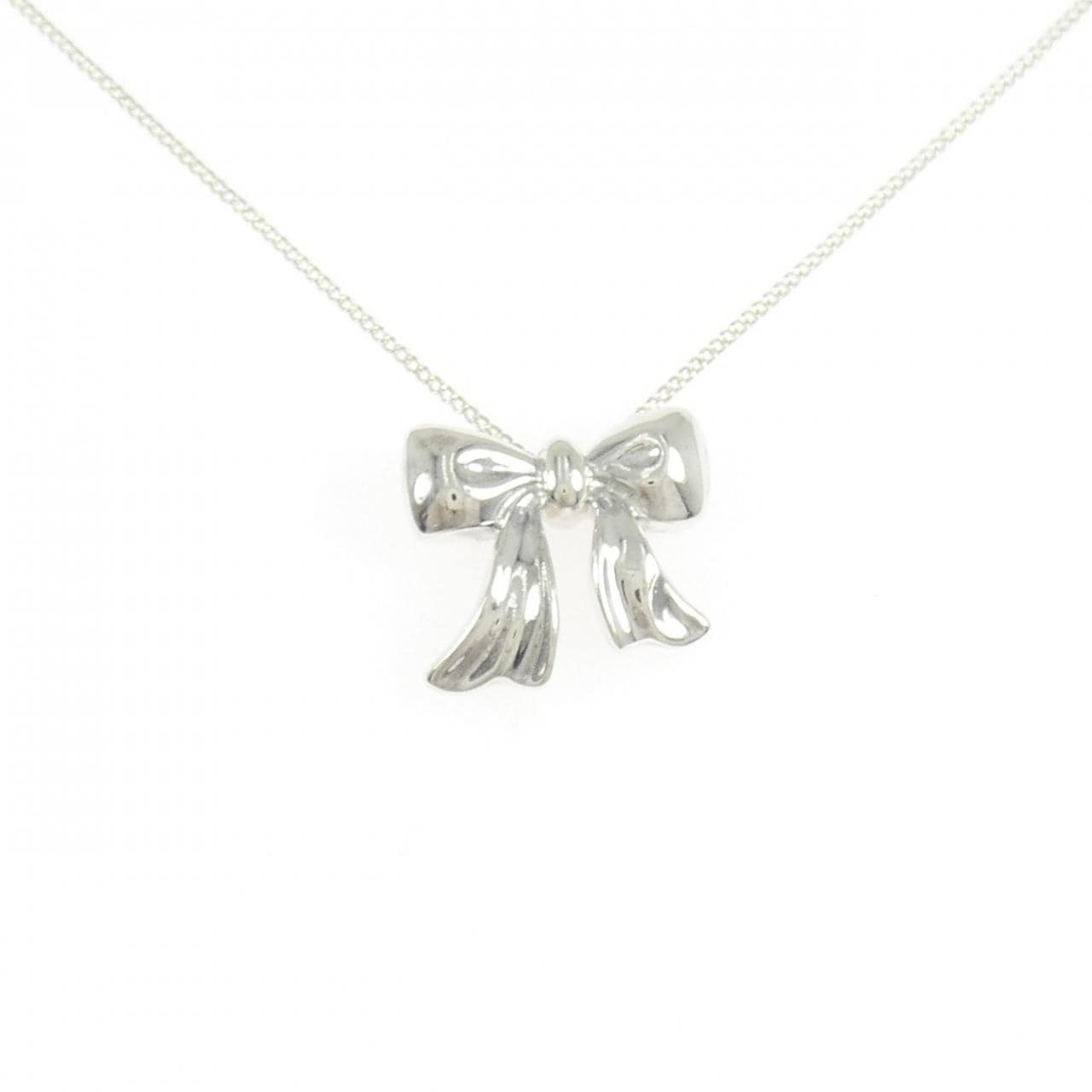 【ヴィンテージ】ティファニー ブルーボックスボウ ネックレス