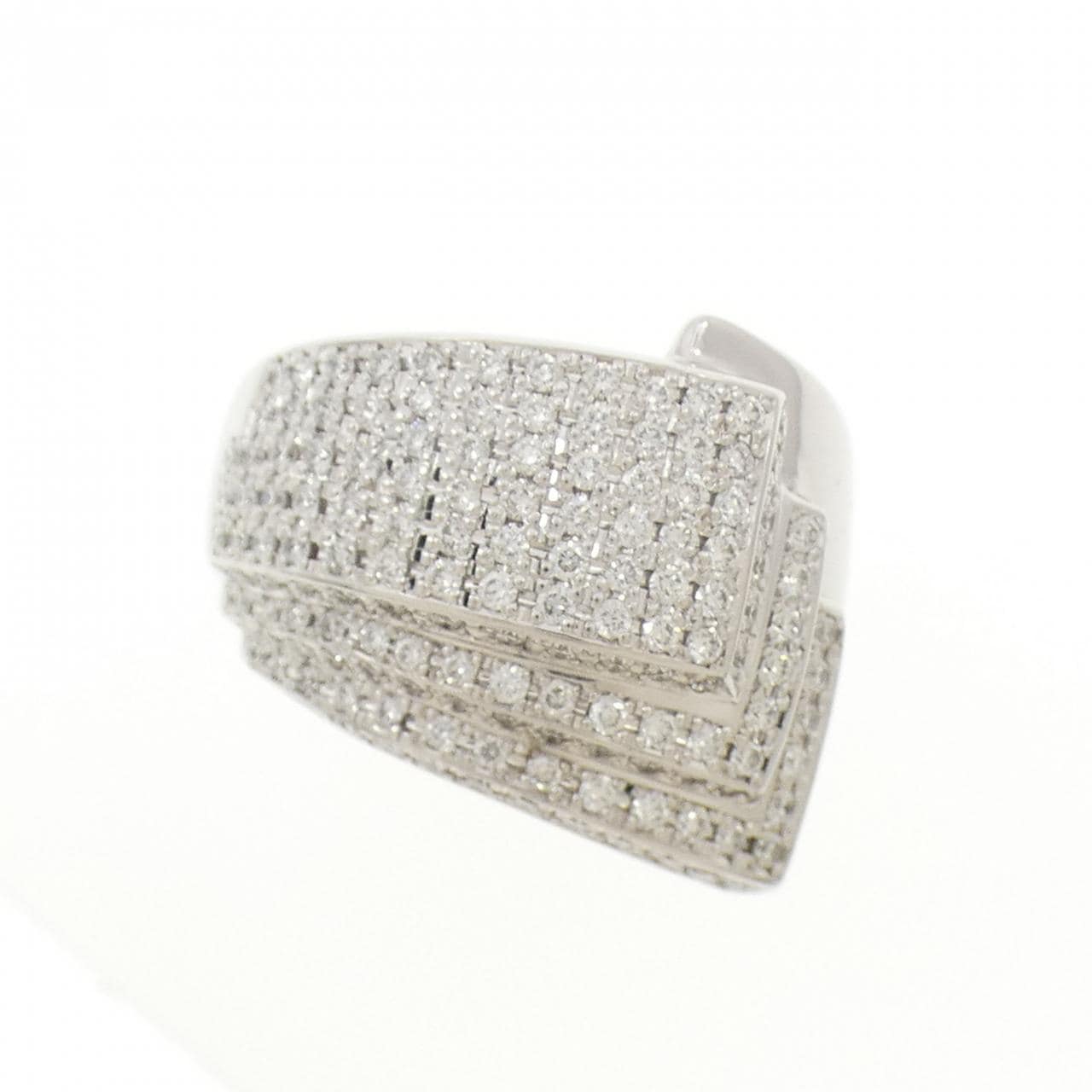 K18WG ダイヤモンド リング 1.15CT