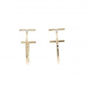 ティファニー Tワイヤー フープ ミディアム ピアス