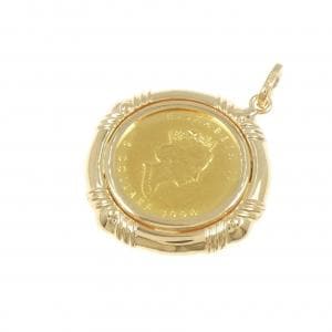 K18YG(枠) コイン ペンダント