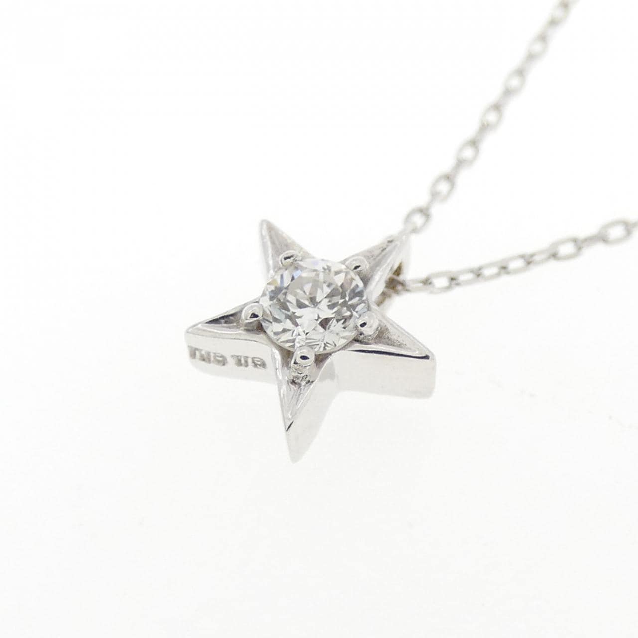 K18WG スター ルビー ネックレス