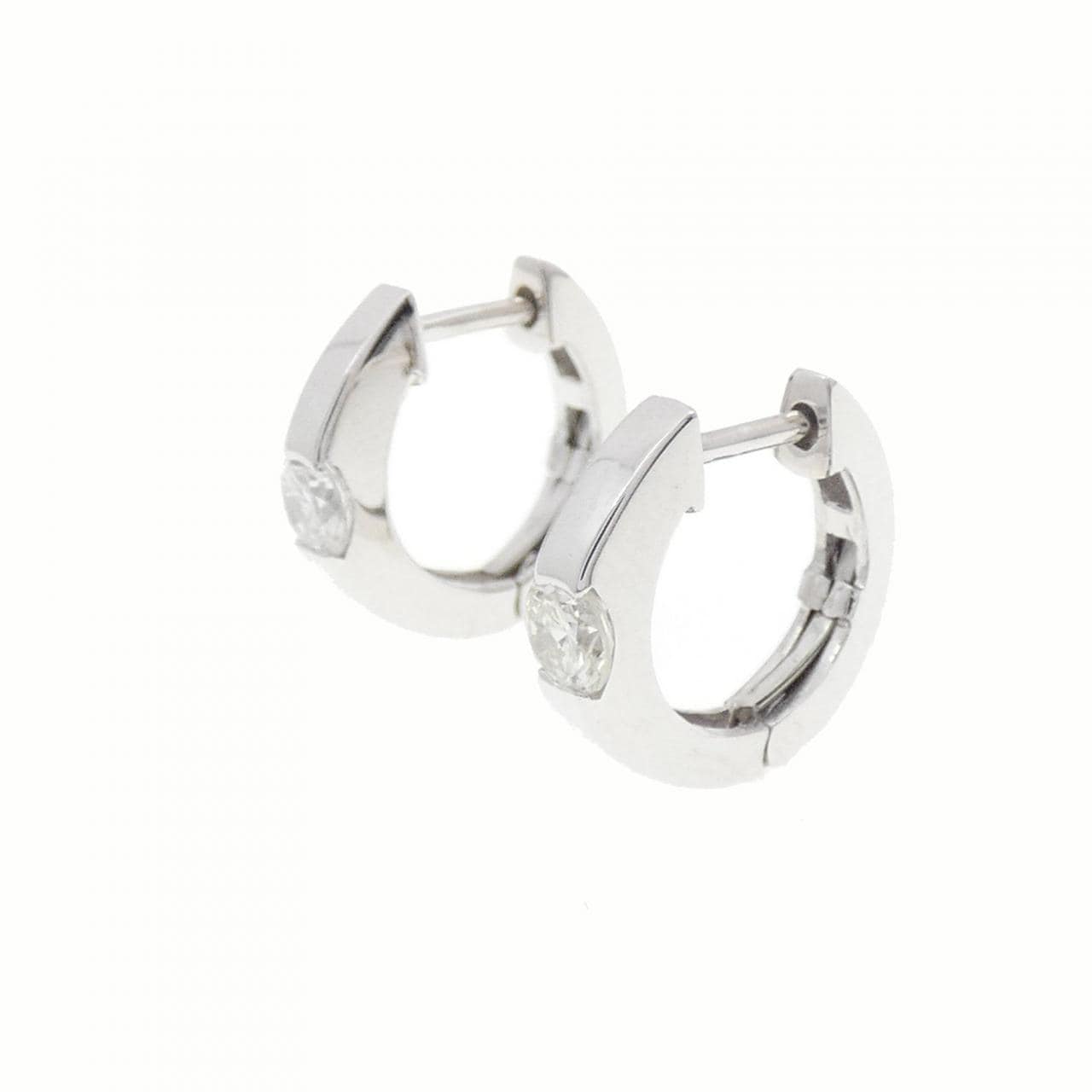 K18WG ダイヤモンド ピアス 0.311CT