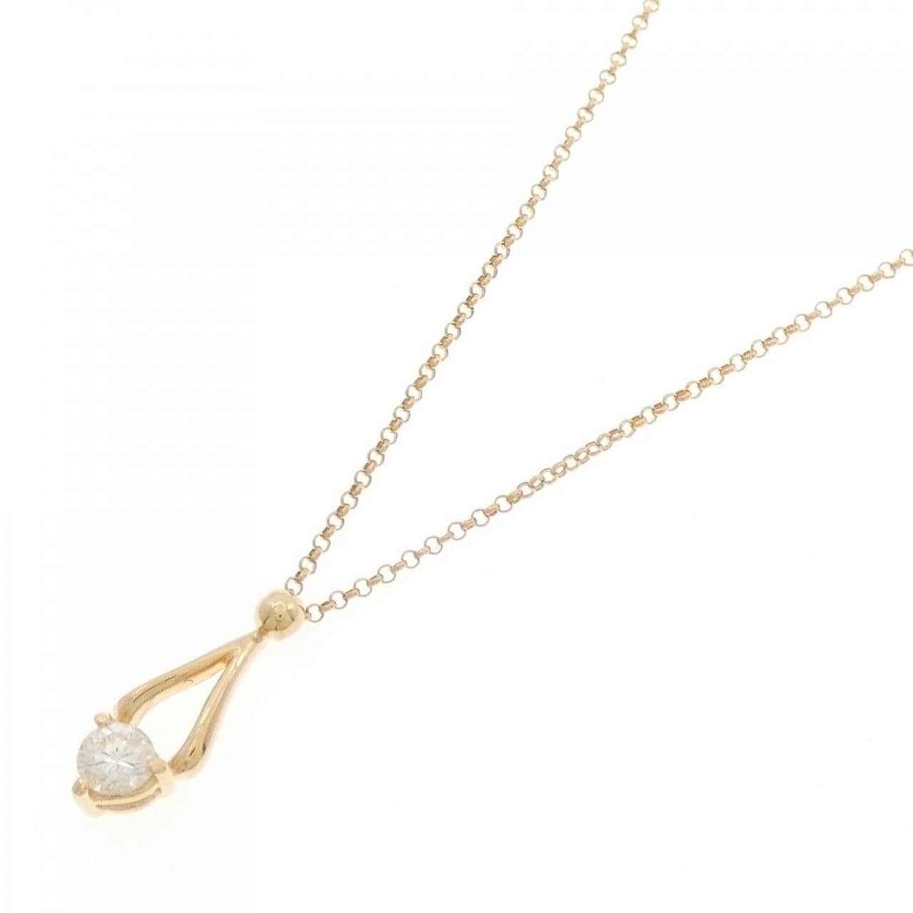 K18YG ダイヤモンド ネックレス 0.20CT