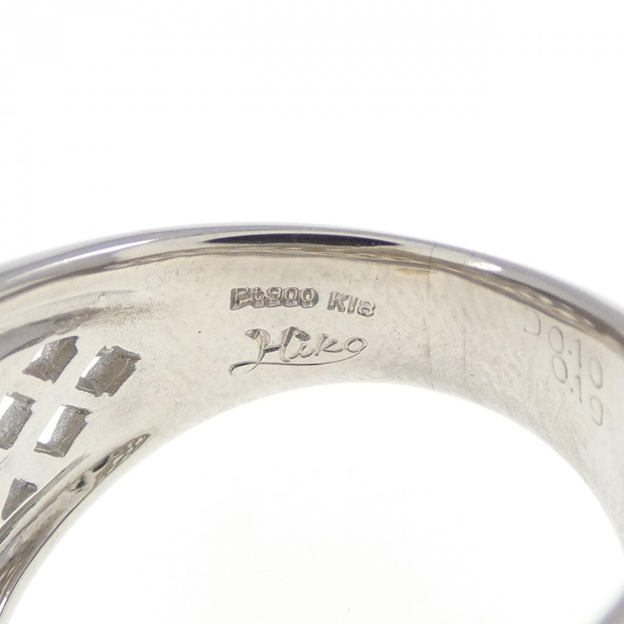 マツイヒサコ フラワー ダイヤモンド リング 0.10CT